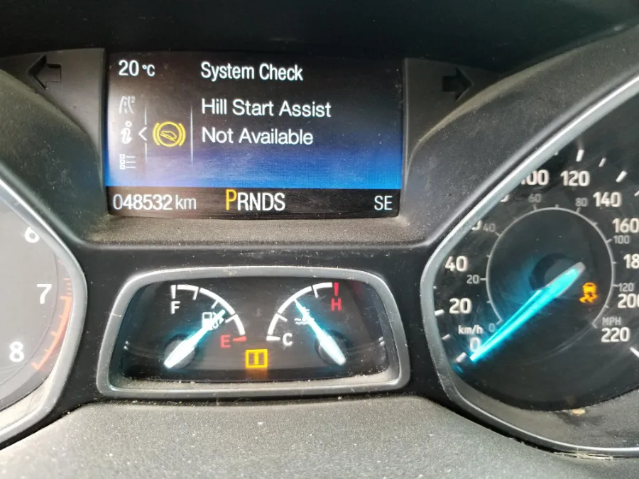 What does it mean when hill start assist is not available ford