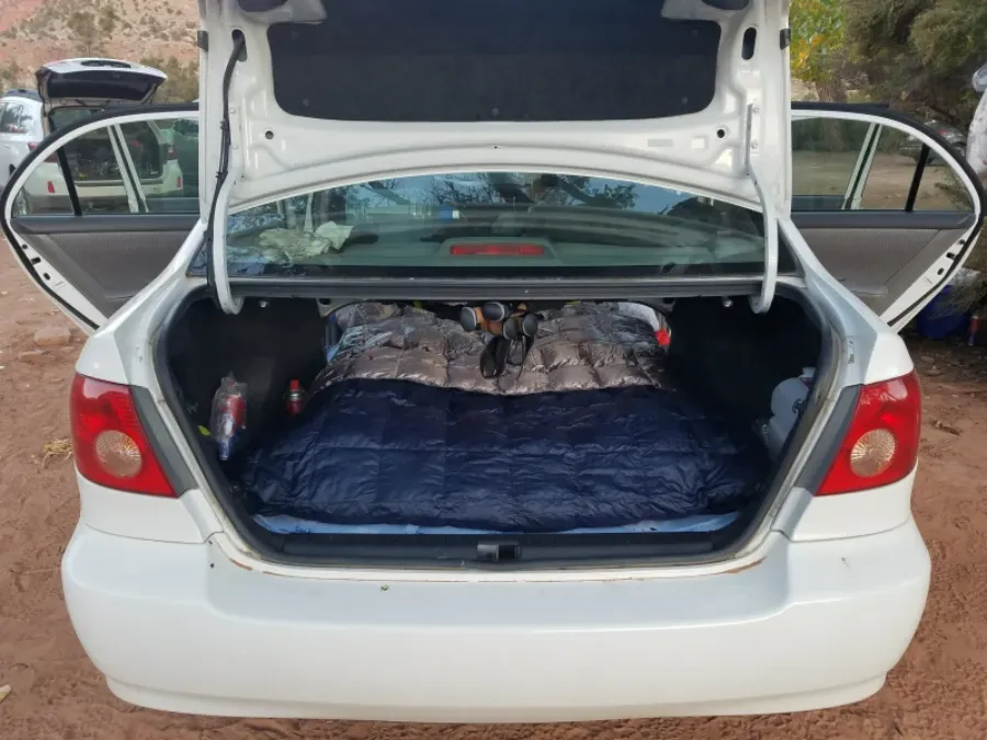 can you sleep in a toyota matrix